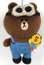 【中古】ぬいぐるみ ブラウン オーバーオールぬいぐるみ 「BROWN＆MINIONS」