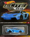 【中古】ミニカー 1/64 LBWK Lamborghini Aventador LP 700-4(ブルー) 「Hot Wheels ELITE64」 [HGW14]