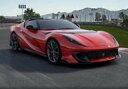 【中古】ミニカー 1/18 Ferrari 812 Competizione A Red Corsa 322 Diamont Matt Grey Corsa W...