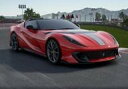 【中古】ミニカー 1/18 Ferrari 812 Competizione A Red Corsa 322 Diamond Matt Grey Corsa W...