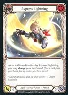 ͥåȥå׽ٲϲŷԾŹ㤨֡šFlesh and Blood/C/Light Warrior/Ѹ/Monarch Unlimited Booster MON051[C]Express Lightning (1פβǤʤ200ߤˤʤޤ