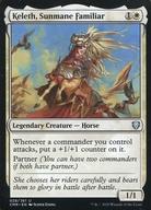 【中古】マジックザギャザリング/英語版/UC/白/統率者レジェンズ [UC] ： Keleth， Sunmane Familiar/陽光たてがみの使い魔、ケレス