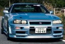 【中古】ミニカー 1/12 NISSAN スカイライン GT-R R34 Z-tune nismo(アイスブルー) ディスプレイエンジン付属 [MH1201IB...