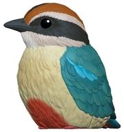 【中古】食玩 トレーディングフィギュア 9.ヤイロチョウ 「てのりフレンズ10」