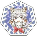 【中古】バッジ・ビンズ アキラ 「シャイニングニキ キャラアクリルバッジ 02.猫ver.(グラフアートイラスト)」