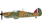【新品】ミニカー 1/48 ホーカー ハリケーン MK.1a ”イギリス空軍 マーマデューク・パトル機 1941” [HA8613]