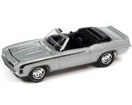 【新品】ミニカー 1/64 1969 シェビー カマロ RS/SS(コルテスシルバー×ブラック) [JLSP335B]