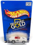 ミニカー 1/64 bloomington GOLD Corvettes USA 2001(ホワイト) 「Hot Wheels」 