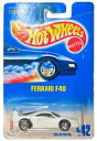 【中古】ミニカー 1/64 Ferrari F40(ホワイト) 「Hot Wheels」 23813-0910