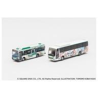 【新品】鉄道模型 1/150 SaGa風呂バス (昭和バス・佐賀市交通局)2台セットB 「ザ・バスコレクション」 [328254]