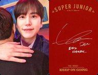 コレクションカード(男性)/CD「The Road ： Keep on Going」封入特典フォトカード SUPER JUNIOR/キュヒョン(KYUHYUN)/裏面赤・印刷サイン入り/CD「The Road ： Keep on Going」封入特典フォトカード