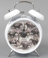 【中古】置き時計・掛け時計 クラシック三冠馬デザイン目覚まし時計 「JRA」 秋のお楽しみ抽選会 A賞