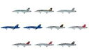 【中古】食玩 プラモデル 全10種セット 「1/144 ハイスペックシリーズ vol.3 スーパーホーネットファミリー2」