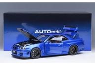 【中古】ミニカー 1/18 ニスモ R34 GT-R Z-tune(ベイサイドブルー) 「オートアート・コンポジットモデルシリーズ」 [77462]
