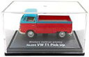 【中古】食玩 ミニカー 1/72 33.VW T1 ピックアップ(レッド×ブルー) 「Kitahara world car selection vol.3」