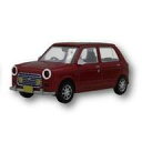 【中古】ミニカー カーディナルレッドマイカメタリック(カスタム) 「1/64 DAIHATSU ミラジーノL700S」