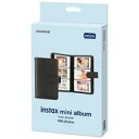 【新品】カメラ 富士フイルム 手帳型アルバム 108枚収納 チェキ INSTAX MINIフィルム専用 (ブラック) [INSTAXmini108B]