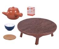 【中古】トレーディングフィギュア ちゃぶ台(ちゃぶ台、急須、湯呑、茶托 、梅こぶ茶の箱) 「和室 茶の..
