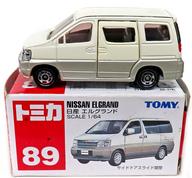 【中古】ミニカー 1/64 日産 エルグランド(ホワイト/赤箱/中国製/TOMY青字) 「トミカ No.89」