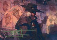 【中古】アニメ系トレカ/レア/サンダー・ジャンクションの無法者 イラストコレクション 日本語版 25/54[レア]：見覚えのある余所者、ラザーヴ(アーティスト金箔押しサイン入り)