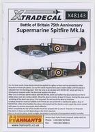 yÁzhEH 1/48 Battle of Britain 75th Anniversary Supermarine Spitfire Mk.la fJ[ [X48143]