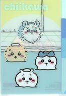 クリアファイル 集合(銭湯) A6クリアファイル3ポケット2 「ちいかわ