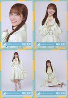 【中古】生写真(坂道シリーズ)/アイドル/日向坂46 ◇森本茉莉/日向坂46ランダム生写真【「4回目のひな誕祭」黄色衣装】 4種コンプリートセット