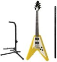【中古】食玩 トレーディングフィギュア 4-A Vシェイプタイプギター スペシャルイエロー 「ROCK MONO2」