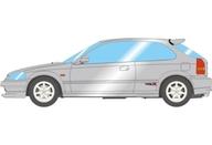 【新品】ミニカー 1/43 Honda Civic Type R (EK9) 1997(ヴォーグシルバーメタリック) [EM480B]