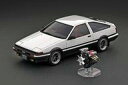 【中古】ミニカー 1/18 Toyota Sprinter Trueno 3Dr GT Apex AE86(ホワイト×ブラック) With Engine 40T...