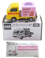 発売日 - メーカー タカラトミー 型番 - JAN 4904810229292 備考 商品解説■｢トミカ｣に、スバル サンバー ハッピーケーキカー(イエロー×レッド×ピンク)がラインナップ。こちらは、トミカチケットキャンペーン2024の商品です。【商品詳細】付属品：シールサイズ：全長約6cm 関連商品はこちらから タカラトミー　