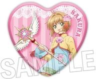 【中古】バッジ・ビンズ 4.木之本桜 ハート缶バッジ 「カードキャプターさくら クリアカード編」のサムネイル
