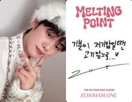 コレクションカード(男性)/CD｢MELTING POINT｣(FAIRYTALE Ver.)封入フォトカード ZEROBASEONE/キム・ギュビン(Kim Gyu Vin)/裏面印刷サイン・メッセージ入り/CD「MELTING POINT」(FAIRYTALE Ver.)封入フォトカード