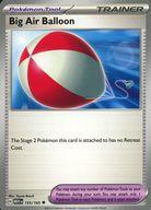 【中古】ポケモンカードゲーム/◆(U)/ポケモンのどうぐ/英語版/Scarlet＆Violet-151 155/165[◆(U)]：Big Air Balloo