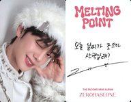 コレクションカード(男性)/CD｢MELTING POINT｣(FAIRYTALE Ver.)封入フォトカード ZEROBASEONE/キム・ギュビン(Kim Gyu Vin)/裏面印刷サイン・メッセージ入り/CD「MELTING POINT」(FAIRYTALE Ver.)封入フォトカード
