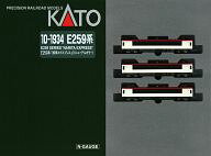 発売日 2024/02/29 メーカー KATO(カトー) 型番 10-1934 JAN 4949727692401 中古注意事項 ※本製品に動力ユニットは付属いたしません、予めご了承ください。 備考 商品解説■首都圏各地と成田空港を結ぶ「成田エクスプレス」の2代目として平成21年(2009)に登場したE259系は、令和5年(2023)より「新生E259系としての進化」をコンセプトに変容する利用目的への対応も視野に入れた車両デザインへ順次変更されています。新たなデザインのE259系は「ご利用いただく様々な場面」や「移り変わる沿線地域の風景」を映し込むシルバー基調のカラーを先頭車両の前面・側面に取り入れたデザインが特徴です。新たなデザインとなったE259系を初心者にもお求めやすいベストセレクション形態でリリースいたします。先頭車同士の連結時に装着できる開いた状態の貫通扉を再現したパーツを新たに付属いたします。従来の塗装のE259系も含め、JR東日本を代表する特急電車の一つをお楽しみいただけます。【製品特長】鎌倉車両センター所属のNe005編成を製品化特徴的な「E259 SERIES」のロゴタイプも含め、シルバー基調の先頭車新デザインを美しく再現信号炎管、列車電話アンテナ、防護無線アンテナを別パーツで表現ヘッドライトは実車に合わせて、上部が白色のHID灯、中部が電球色のシールドビームを再現。さらに下部は赤色のテールライトが点灯します(消灯スイッチ付)。スロットレスモーターを採用(従来製品との併結の際、モータ-特性の違いなどにより走行が安定しない場合があります)中間連結部は、ボディマウント式KATOカプラー密連形(フックあり)標準装備。車体間ダンパーを表現先頭車運転台側はKATOカプラー密連形(フックなし)に電連付属。また2編成併結の再現が可能な前面扉(開)パーツが付属側面行先表示は黒地で、付属の行先表示シールを貼付基本セットはお求めやすいベストセレクション仕様。Nゲージ入門にも最適増結セット(3両)は6両ブックケースを採用、基本セット(3両)の内容を貫通扉を取り付けた状態で収納可能【セット内容】モハE258-5モハE258-505モハE259-505【関連オプションパーツ】11-211/212 LED室内灯クリア/6両分入【商品詳細】スケール：1/150 関連商品はこちらから KATO(カトー)　