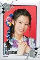 【中古】バッジ・ピンズ(女性) [単品] 溝川実来 トランプ柄スクエア缶バッジ 「NMB48 2018年 5000円福袋」 同梱品