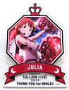 【中古】バッジ・ピンズ(キャラクター) 13.ジュリア 公式プロデュースバッジ 「THE IDOLM@STER MILLION LIVE! 4thLIVE TH@NK YOU for SMILE!!」