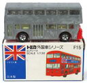 【中古】ミニカー 1/130 ロンドンバス(無塗装/青箱/日本製) 「トミカ 外国車シリーズ F15」