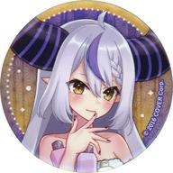 【中古】バッジ・ビンズ ラプラス・ダークネス(フロあがりver.) 「バーチャルYouTuber ホロライブ×極楽湯・RAKU SPAコラボ第四弾 フロライフ トレーディング缶バッジ 等身ver.」