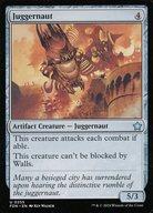 【中古】マジックザギャザリング/英語版/U/アーティファクト/ファウンデーションズ 0255[U]：【FDN】Juggernaut/巨大戦車(3)