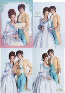 【中古】キャラカード 明日海りお(モーツァルト/エリーザ)&華優希(コンスタンツェ) ミニクリアファイル入り フォトカードセット(3枚組) 「ミュージカル『マドモアゼル・モーツァルト』」
