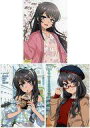 【中古】キャラカード 全3種セット ブロマイド 「くじコレ 青春ブタ野郎シリーズ 桜島麻衣コーディネートセレクション」 購入特典