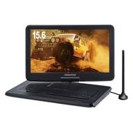 【新品】DVDプレイヤー/レコーダー グリーンハウス ポータブルDVDプレーヤー 15.6型ワイド (ブラック) [GH-PDV15AT-BK]