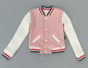 【中古】ドールアクセサリー SD13用 Baseball Stripe jumper Pink-ベースボールストライプジャンパー(ピンク)-