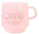 【中古】マグカップ・湯のみ おしりみせ/ピンク ミルキープラカップ 「サンリオキャラクターズ」(3)