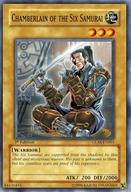 【中古】遊戯王/N/通常モンスター/英語版/Gladiator’s Assault GLAS-EN001[N]：Chamberlain of the Six Samurai/六武衆の侍従