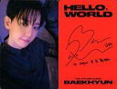 【中古】コレクションカード(男性)/CD「Hello. World」(Photobook/Hello Ver.)封入フォトカード EXO/ベクヒョン(BAEKH...