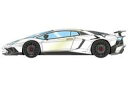 【新品】ミニカー 1/18 Lamborghini Aventador LP750-4 SV 2015(パールホワイト×ブラックラージSVロゴ) [EML005...