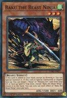 【中古】遊戯王/SR/効果モンスター/英語版/Darkwing Blast DABL-EN017[SR]：Baku the Beast Ninja/獣の忍者-獏